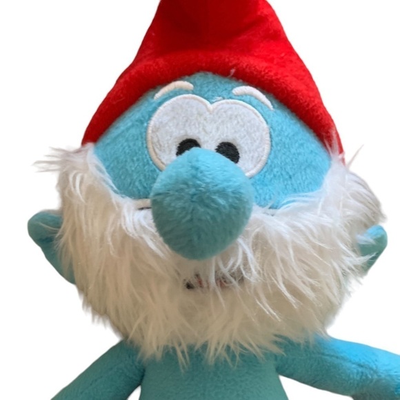PEYO 2012 Papa Smurf Plush Stuffed Animal - 18” long - Picture 5 of 5
